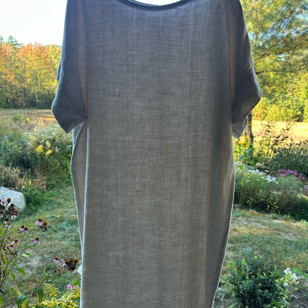 Tan Short Sleeve Dress